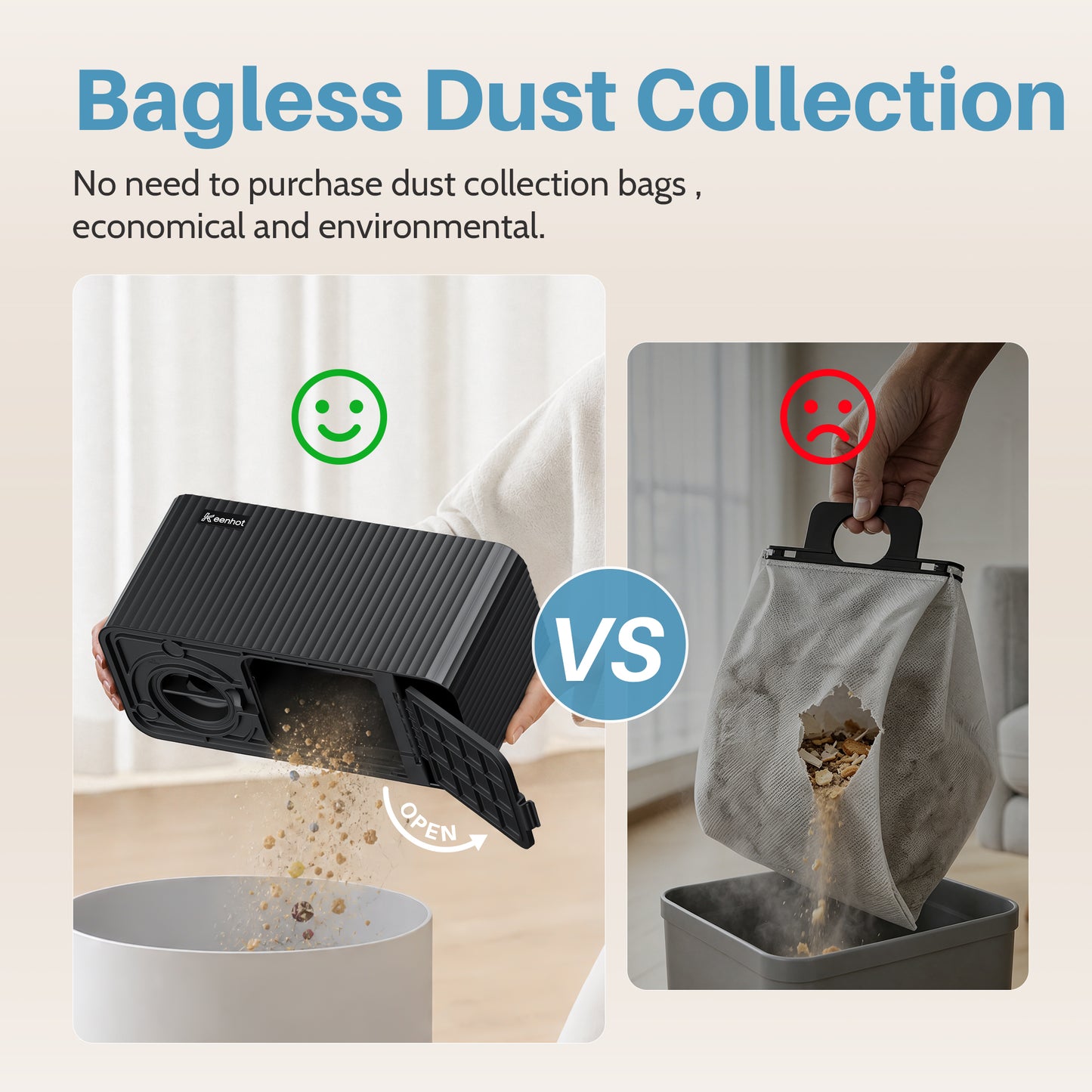 Keenhot Touchless Vacuum Automatic DustpanEL7