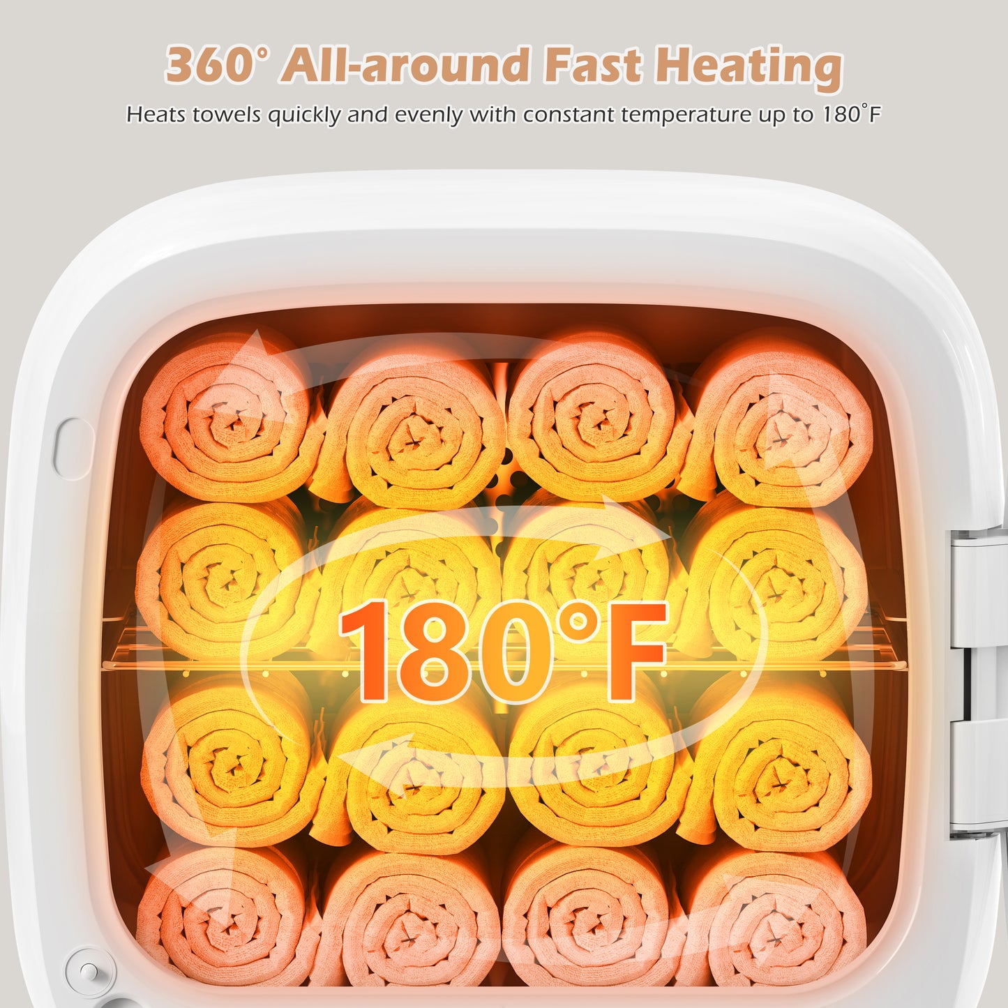 Keenray Hot Towel Warmer Cabinet, 13L Professional Towel Heater, Spa Towel Warmer with Digital Screen