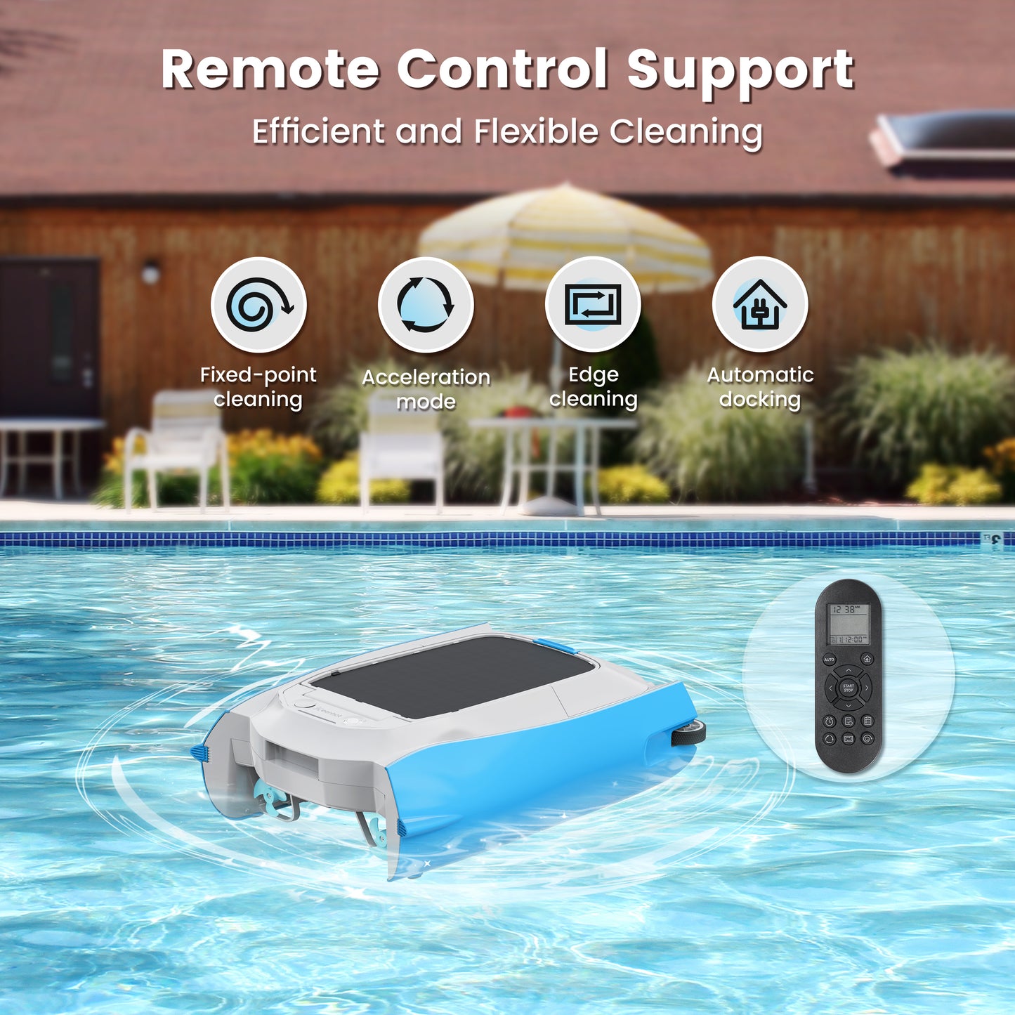 Keenray Solar Powered Pool Skimmer Robot Surface Cleaner