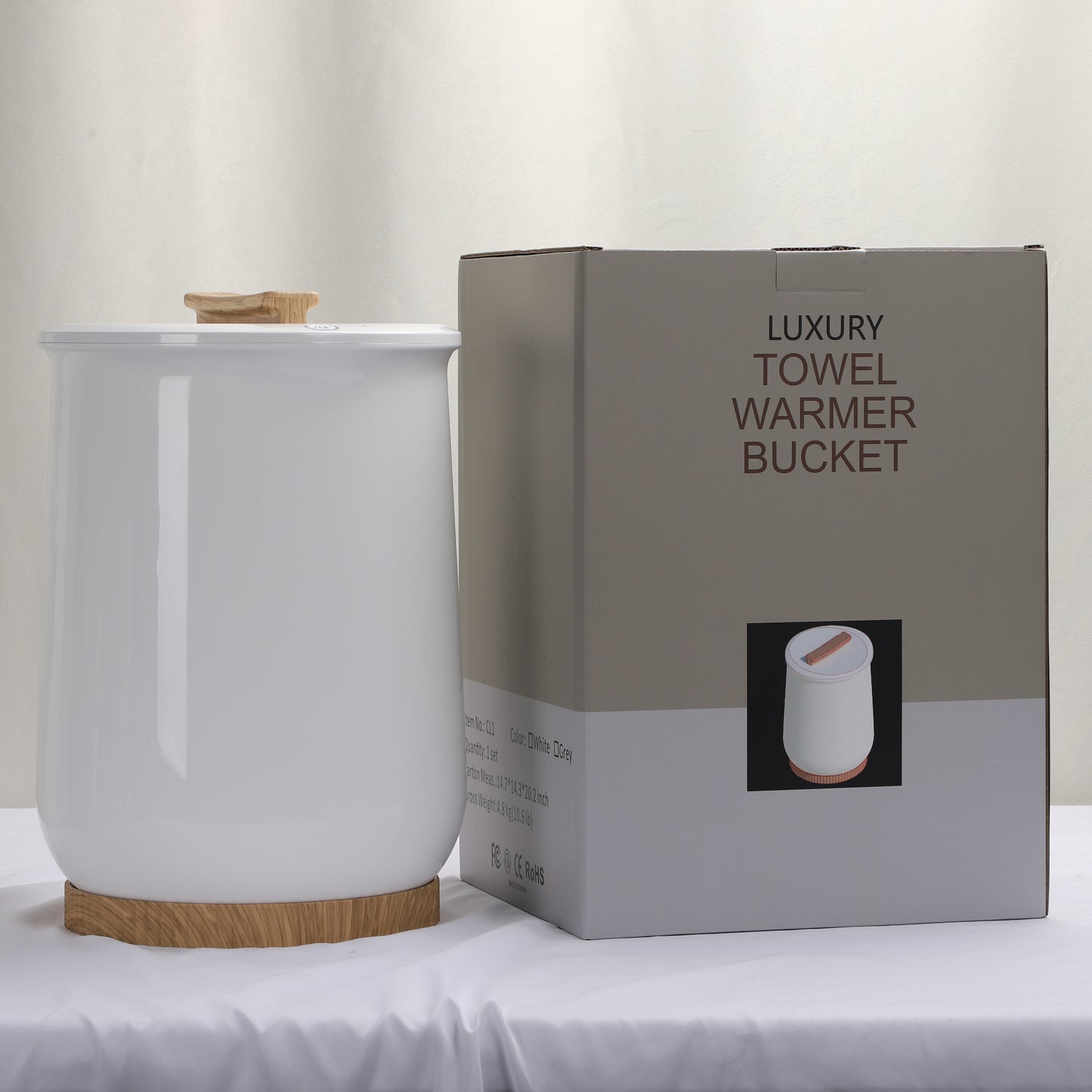 Keenray Bucket Towel Warmer CL1 White