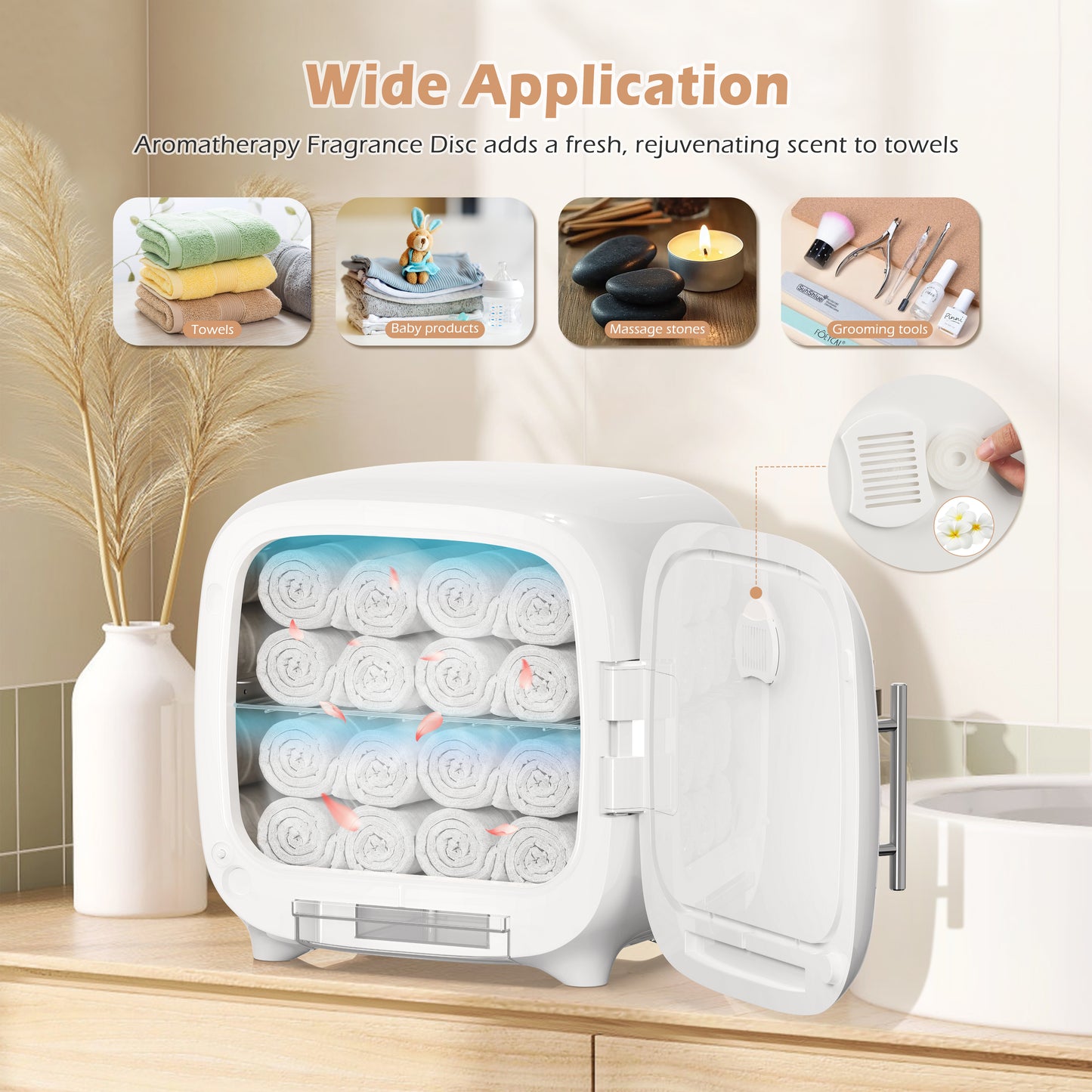 Keenray Hot Towel Warmer Cabinet, 13L Professional Towel Heater, Spa Towel Warmer with Digital Screen