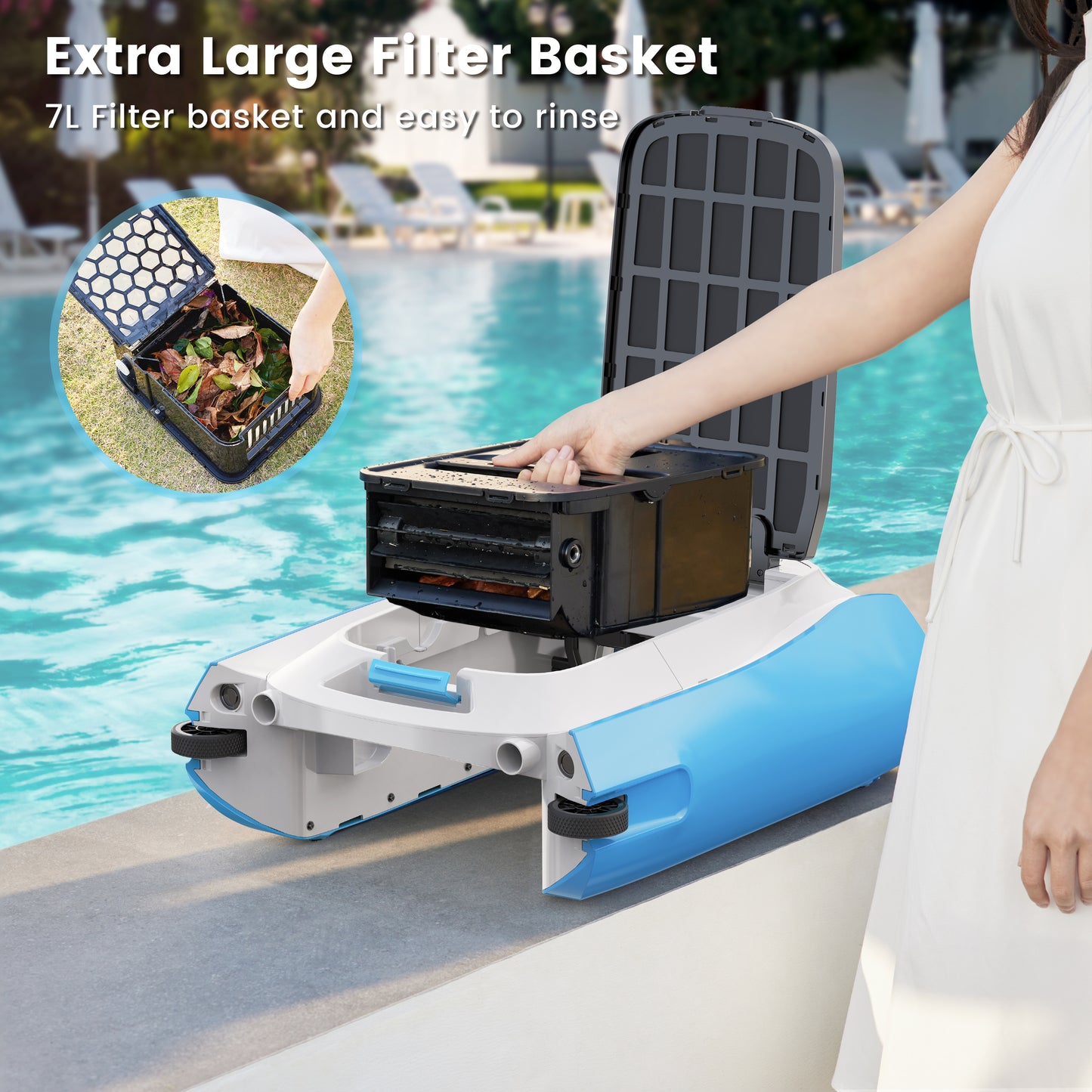 Keenray Solar Powered Pool Skimmer Robot Surface Cleaner