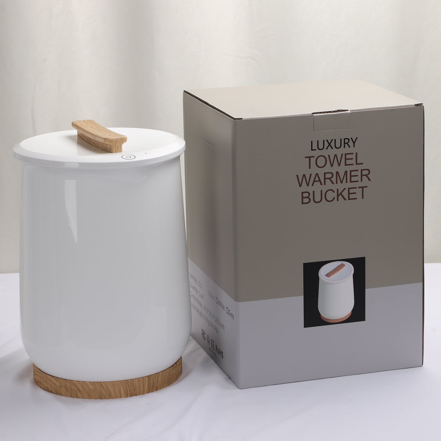 Keenray Bucket Towel Warmer CL1 White