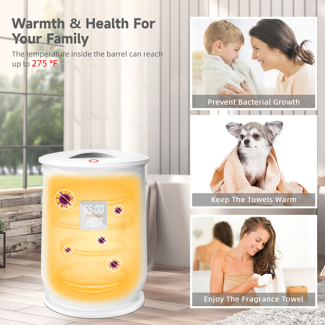 Keenhot Towel Warmer Bucket CL18 Keenray Keen innovations ray your life